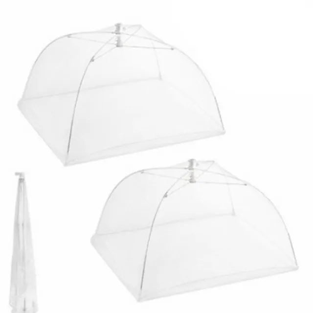 Pop-Up Mesh Food Cover - Collapsible Insect Protection Tent for Outdoor Dining