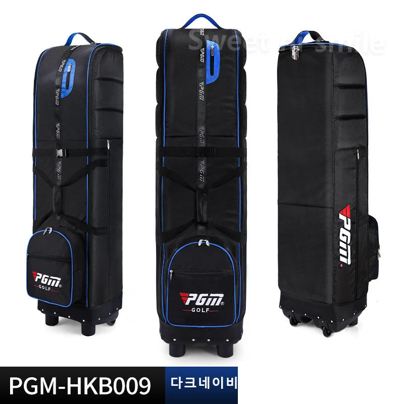 Golf Travel Bag with Wheels - Foldable Airline Golf Club Cover with Padded Straps for Air Travel