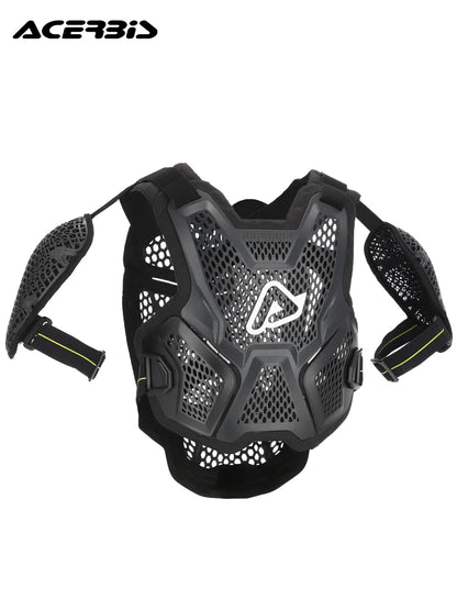 CE Certified Motorcycle Chest Protector - Lightweight Off-Road Racing Armor with Removable Shoulder Guards