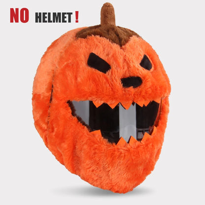 Cartoon Fluffy Plush Helmet Cover - Full-Face Motorcycle Protective Case
