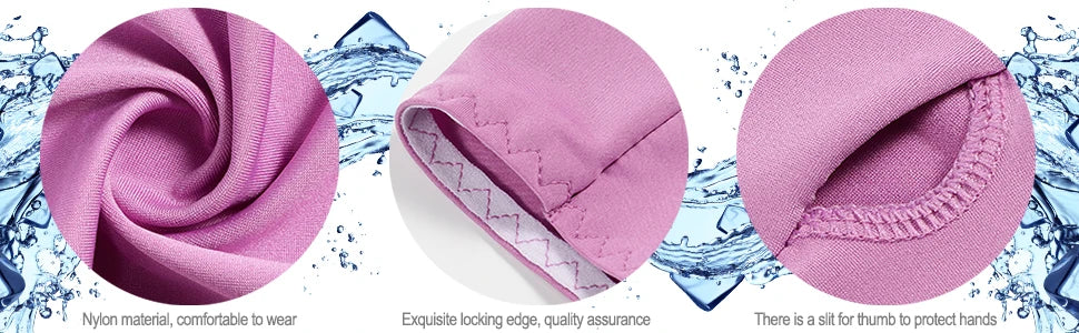 Ice Silk Arm Sleeves - Ultra-Thin Breathable Long Gloves with UV Sun Protection for Outdoor Sports