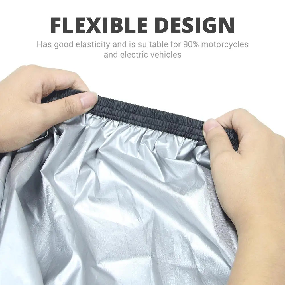 All-Season Waterproof Motorcycle Cover - UV Protection, Dustproof, Indoor/Outdoor for Motorbikes & Scooters