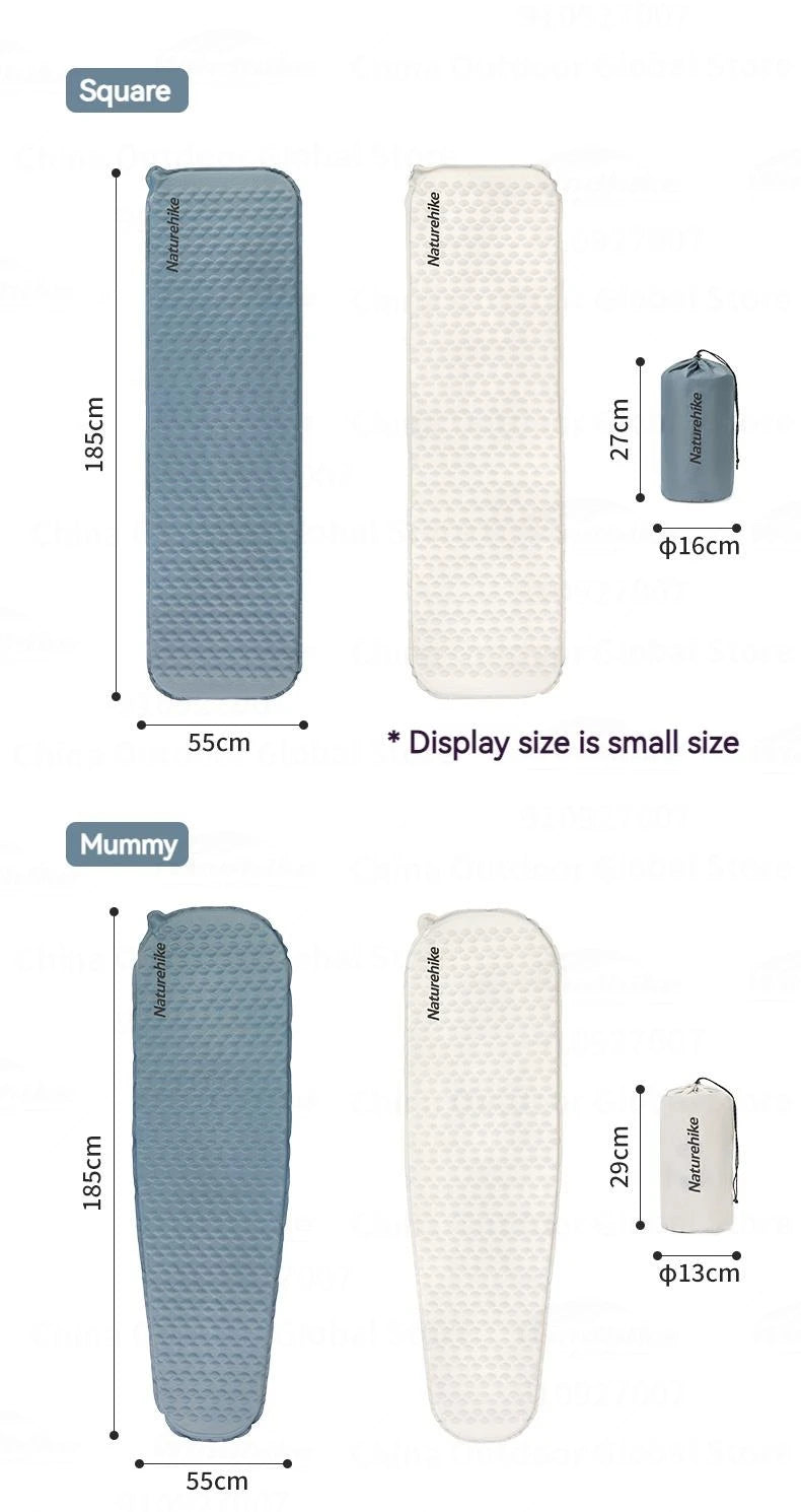 Ultralight Self-Inflating Air Mattress - Quick Folding Portable Camping Bed