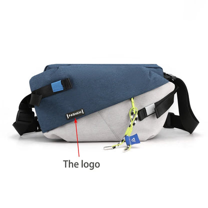 Premium Nylon Waist Pack - Unisex Crossbody Chest Bag for Outdoor & Travel