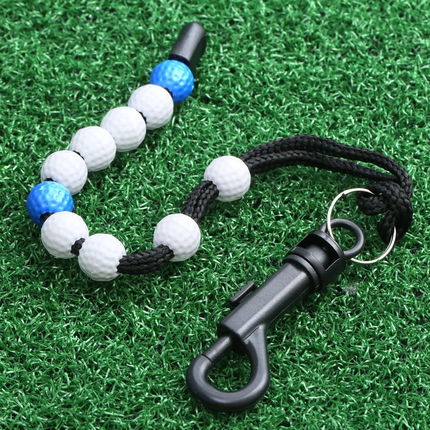 Golf Score Counter - Nylon Braid Stroke Tracker with Plastic Ball Beads for Putt Counting and Training