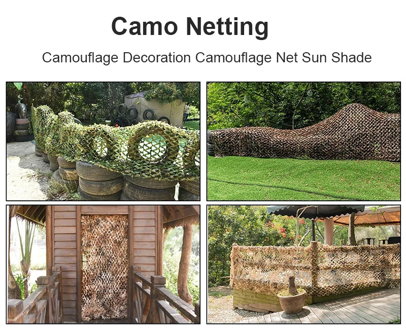 Oxford Polyester Camouflage Netting - 1.5m Wide Camo Net for Hunting, Shooting, Camping & Outdoor Concealment
