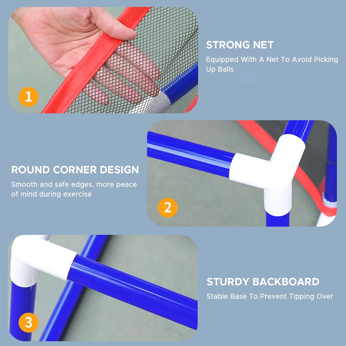 Adjustable Kids Basketball Hoop Set - Indoor/Outdoor Training System with 4 Balls (88cm-140cm Height Range)