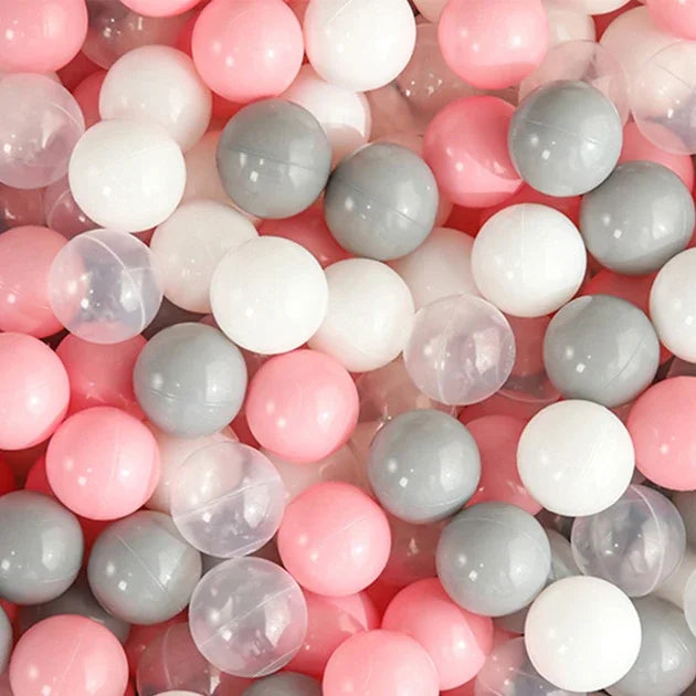 Colorful Ocean Ball Pit Balls - Eco-Friendly Non-Toxic Plastic Play Balls 5.5cm (50pcs Love & Star Shapes)