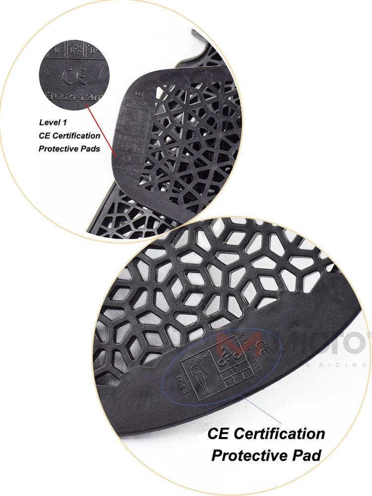 CE-Certified Motorcycle Back Protector - Spine Armor Insert for Riding Jackets