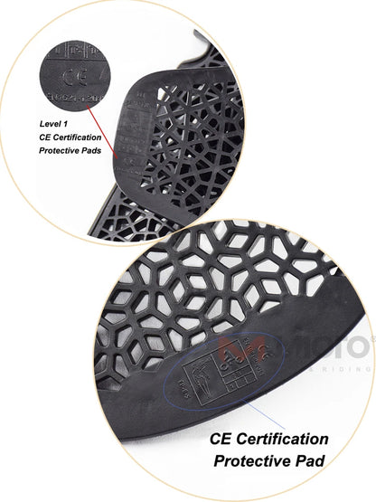 CE-Certified Motorcycle Back Protector - Spine Armor Insert for Riding Jackets