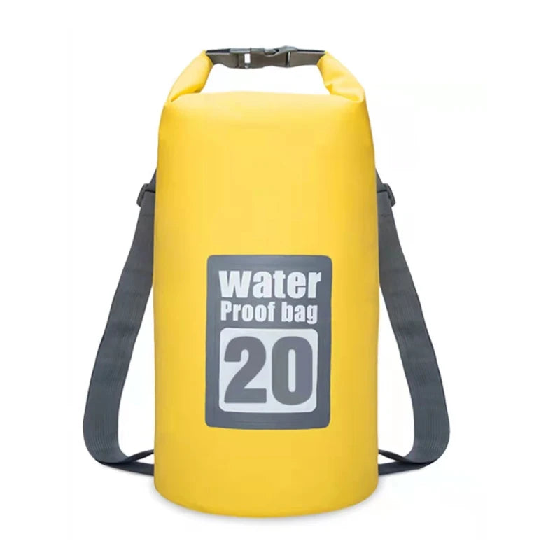 Waterproof Dry Bag Set - 5L/10L/15L/20L/30L PVC Storage Sacks for Kayaking, Canoeing, Rafting & Swimming Adventures