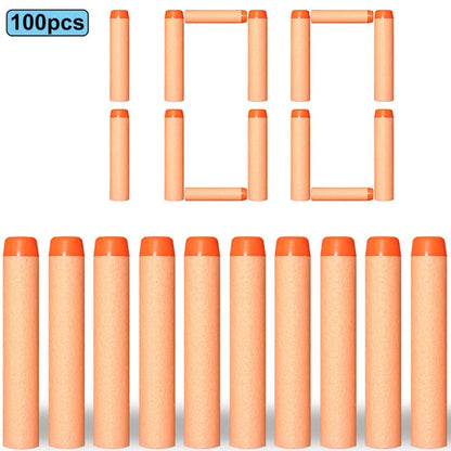 Soft EVA Foam Darts 7.2cm - 100 Pack Refill Bullets for Toy Blasters