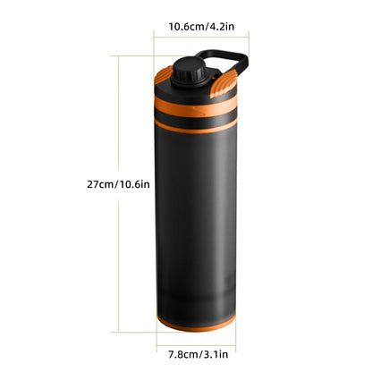 Ultra-Fine Portable Water Filter Bottle - Outdoor Water Purifier for Hiking, Camping & Travel by Clearly Filtered