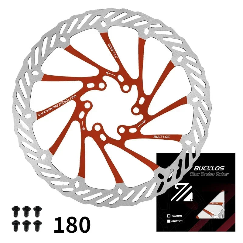 Ultralight Hydraulic Disc Brake Rotor 160/180/203mm - Mountain & Road Bike Compatible with Free Mounting Bolts