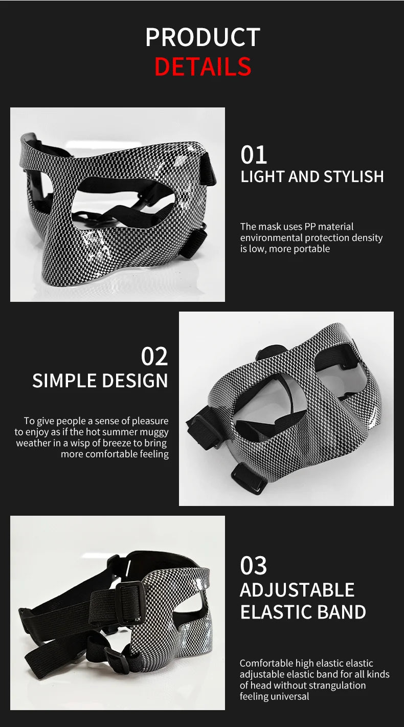 Basketball Face Guard - Protective Nose Shield Mask for Sports Injuries
