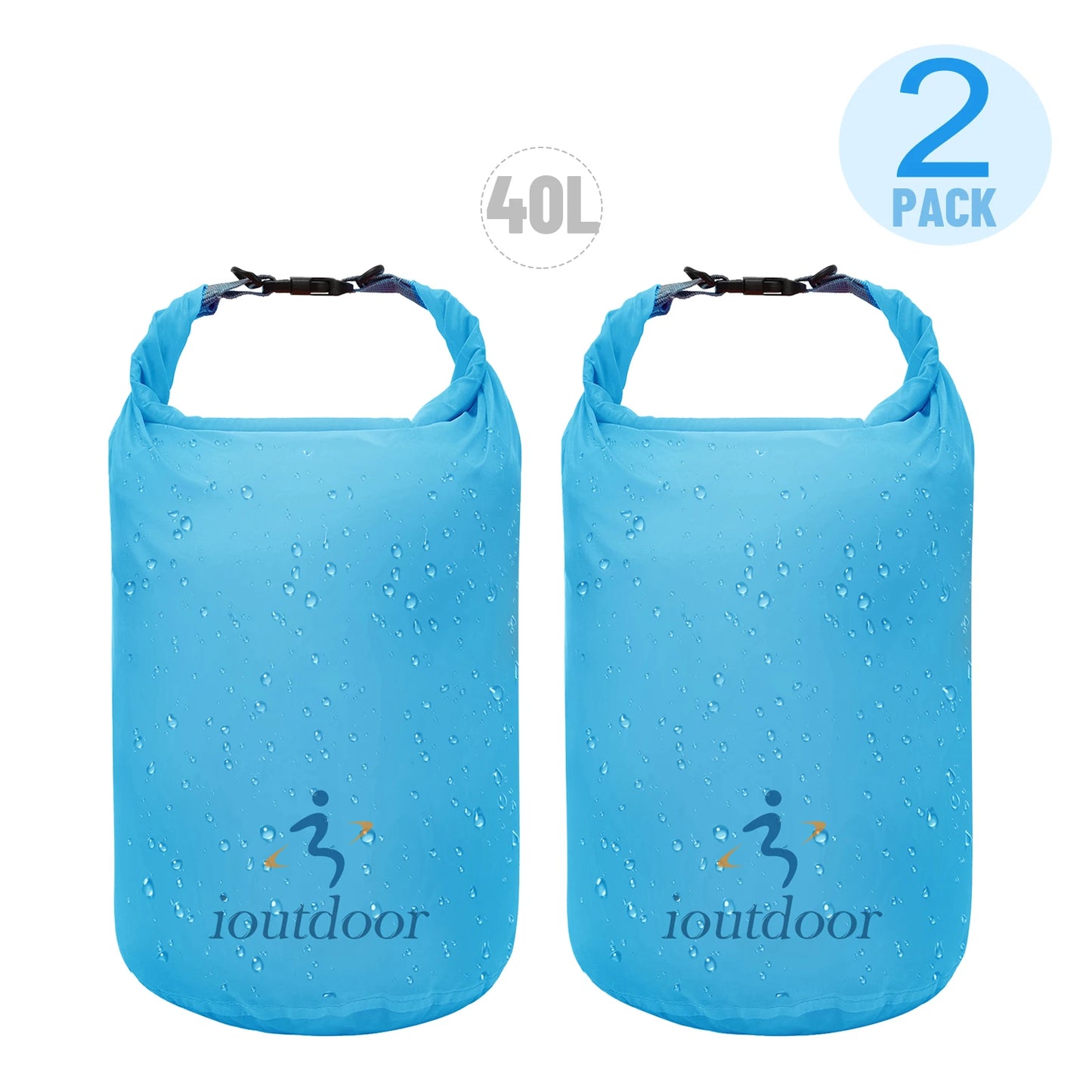 Waterproof Dry Bag 10L - Lightweight Combo Wet/Dry Bag for Kayaking Swimming Fishing Rafting - 210T Polyester