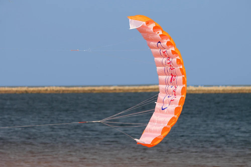 1.4m Dual Line Stunt Parafoil Kite - 140cm x 57cm - Composite Material - Ages 14+ - Unisex