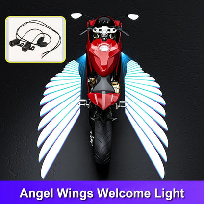 LED Angel Wings Projector Light - Motorcycle & Electric Scooter Decorative Lamp