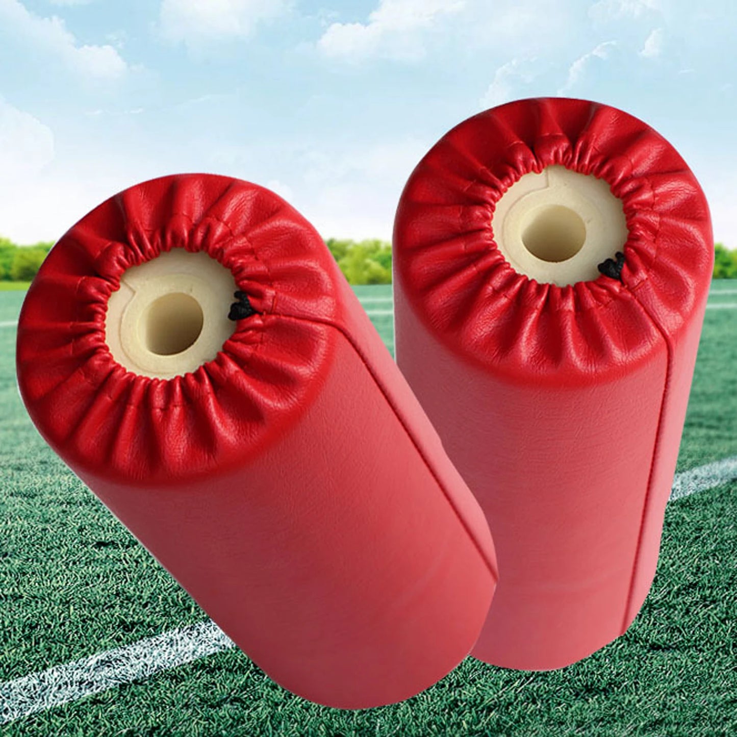 PU Leather Foam Foot Pad Roller 20cm Replacement Sponge Roller for Home Gym Fitness Exercise Machines