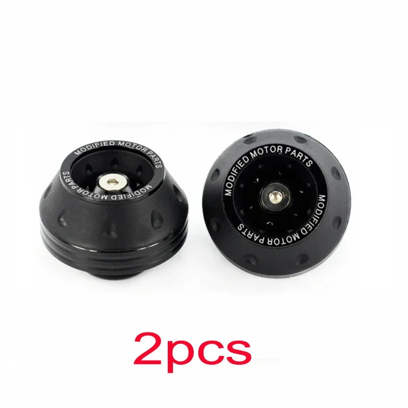 Motorcycle Front Fork Crash Protectors - 2/4Pcs Universal Alloy Wheel Protection Slider Cups for Motocross