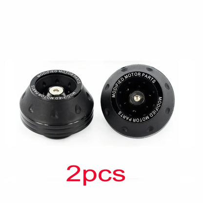 Motorcycle Front Fork Crash Protectors - 2/4Pcs Universal Alloy Wheel Protection Slider Cups for Motocross