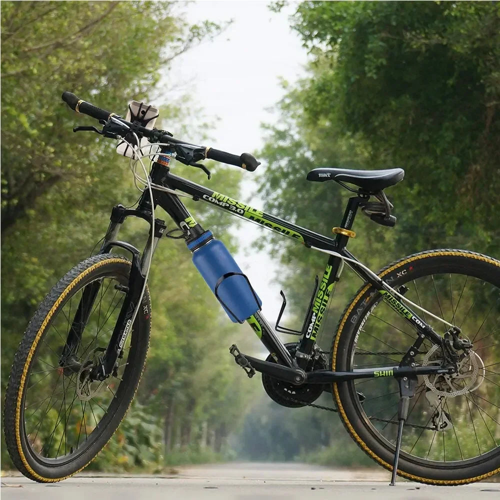 Aluminum Alloy Bicycle Bottle Holder - Lightweight Foldable Cage Mount for Mountain, Road & Folding Bikes - Universal Fit