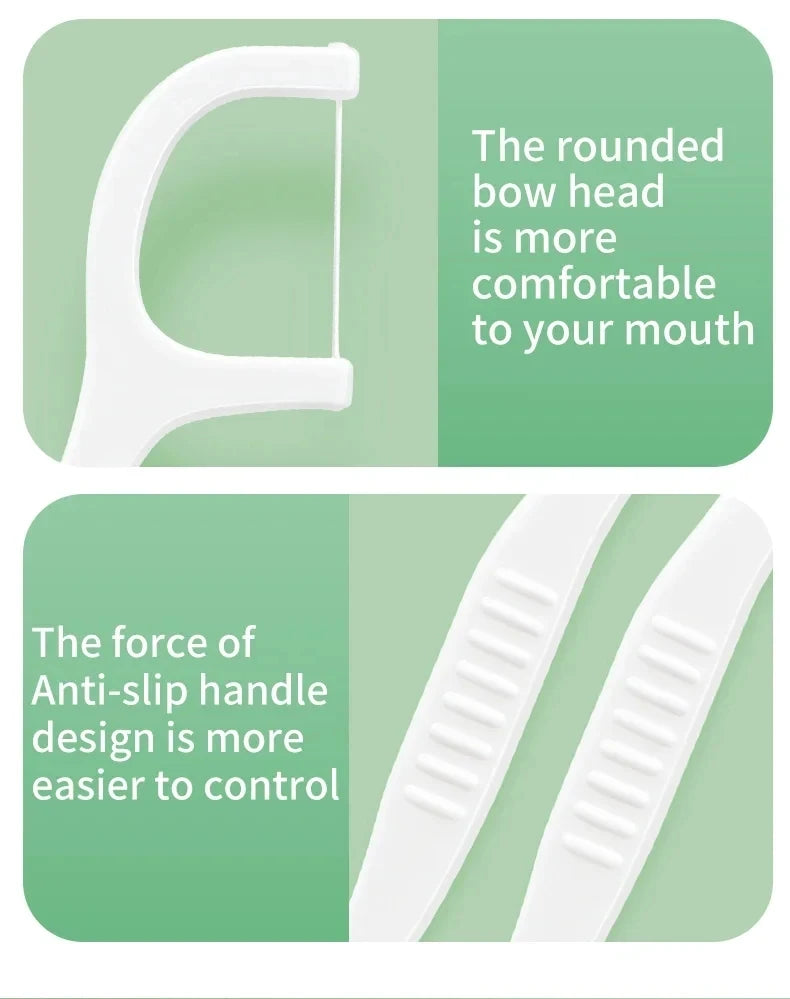 Dental Floss Picks - Oral Care Tools (50/150/300/600/1000 PCS Options)
