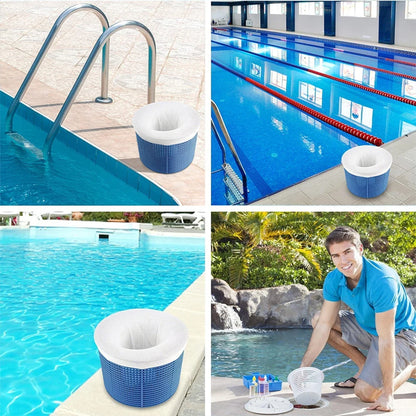 Reusable Nylon Mesh Pool Skimmer Socks - Filter Replacement Savers for Debris & Leaves Collection - Compatible with In-Ground & Above Ground Pools