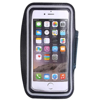 5.5 Inch Sports Phone Armband - Universal Smartphone Holder for Running and Gym (Compatible with Samsung and iPhone)