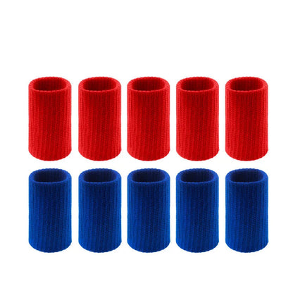 Athletic Finger Support Sleeves - 10 Pack Compression Guards for Basketball, Volleyball, Gym & Sports