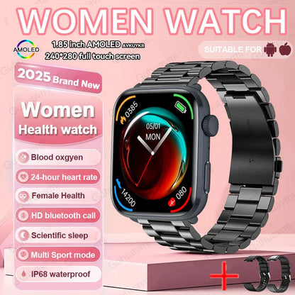 AI Smart Health Watch - HRV+PPG Blood Pressure & Heart Rate Monitor with IP68 Waterproof & NFC