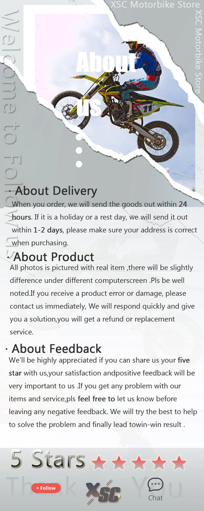 Motorcycle Handlebar Hand Guards Protection for KTM SX SXF EXCF XC-W EXC 125-500cc - Pit Bike Handguard Protector