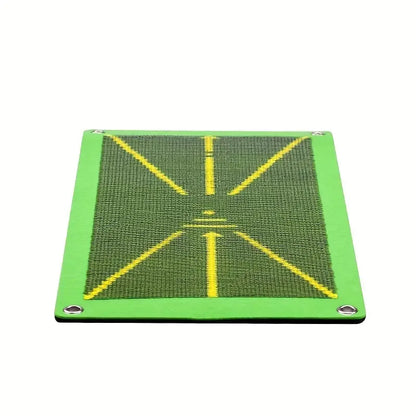 Golf Hitting Mat for Indoor and Outdoor Training – Practice Mat with 4 Floor Nails + 1 Hook