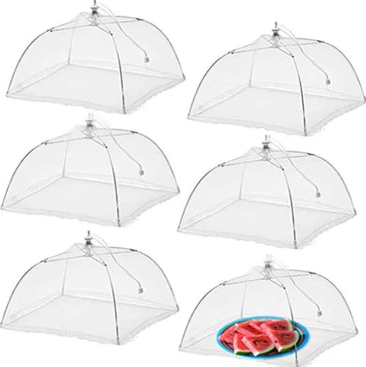 Foldable Mesh Food Cover - Pop-Up Umbrella Style Protector