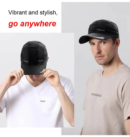 Quick-Dry Mesh Baseball Cap - Sports Running & Golf Hat - Breathable Snapback for Men & Women