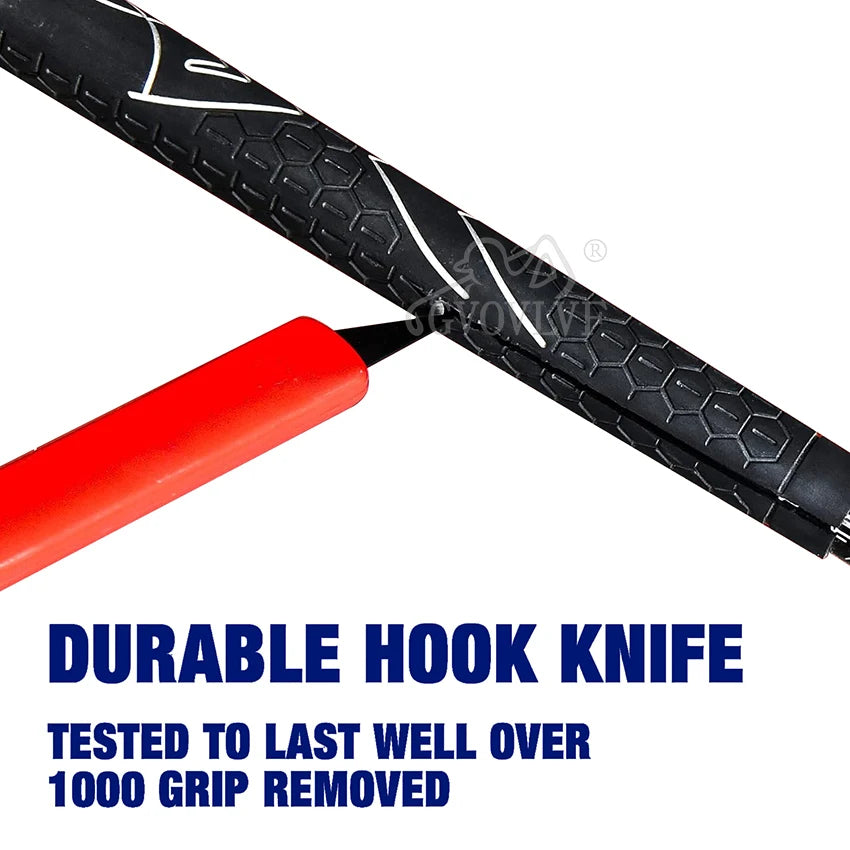 Golf Re-Gripping Hook Knife - Retractable Carbon Steel Blade Tool for Club Grip Replacement