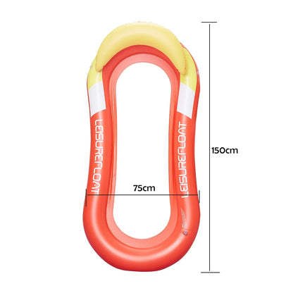 Women's Inflatable Pool Float - Water Hammock Air Mattress Lounge Bed for Swimming, Beach Recreation & Party Sports