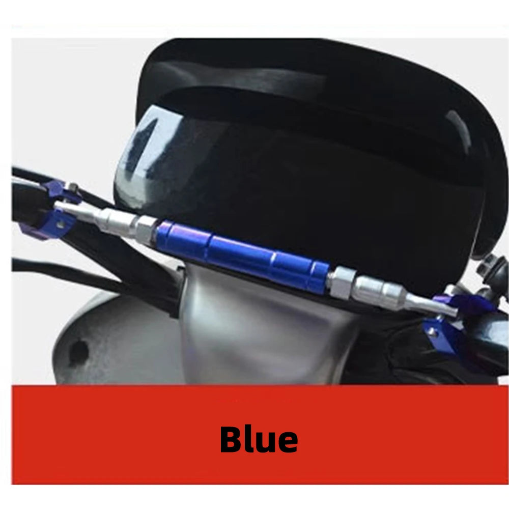 22mm Motorcycle Handlebar Crossbar - Adjustable Reinforcement Balance Bracket with Handle Grips | Steering Stabilizer Expansion Rod Replacement