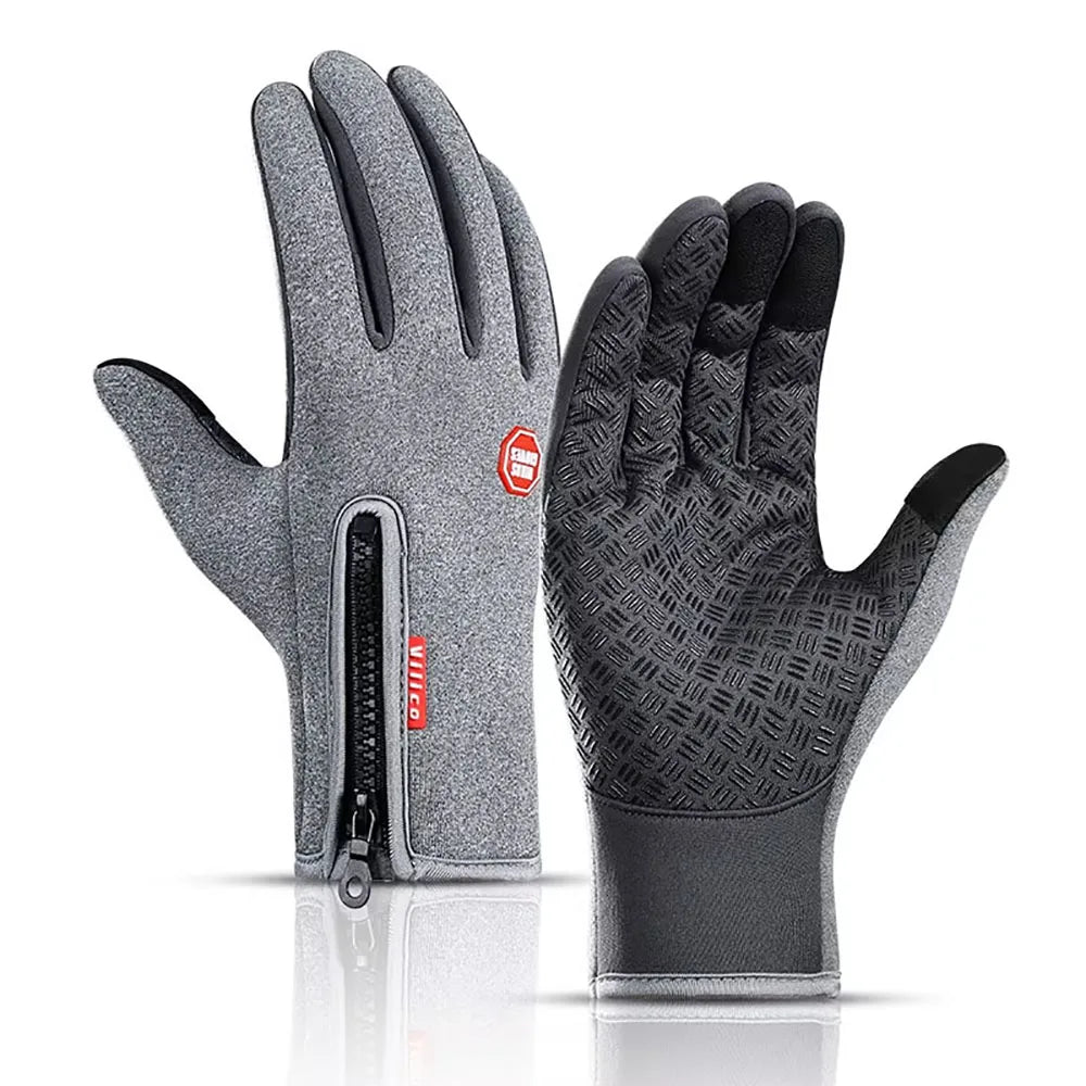 Winter Cycling Gloves - Windproof Cold Proof Full Finger Outdoor Waterproof Bicycle Motorcycle Riding Mitten