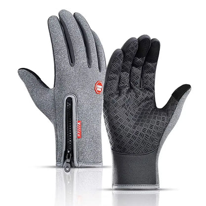Winter Cycling Gloves - Windproof Cold Proof Full Finger Outdoor Waterproof Bicycle Motorcycle Riding Mitten