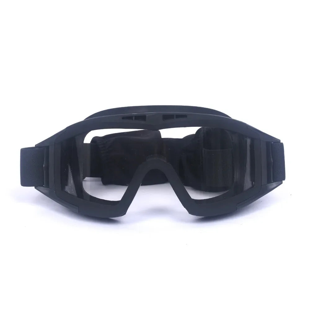 Tactical Airsoft Goggles - 3 Interchangeable Lens - Windproof Dustproof Protection for Shooting, Motocross, Motorcycle & Mountaineering