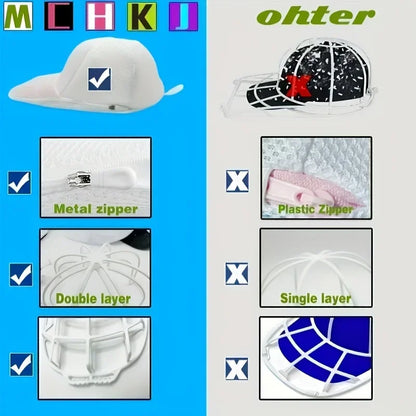 Baseball Cap Washing Machine Cleaner Cage with Mesh Bag