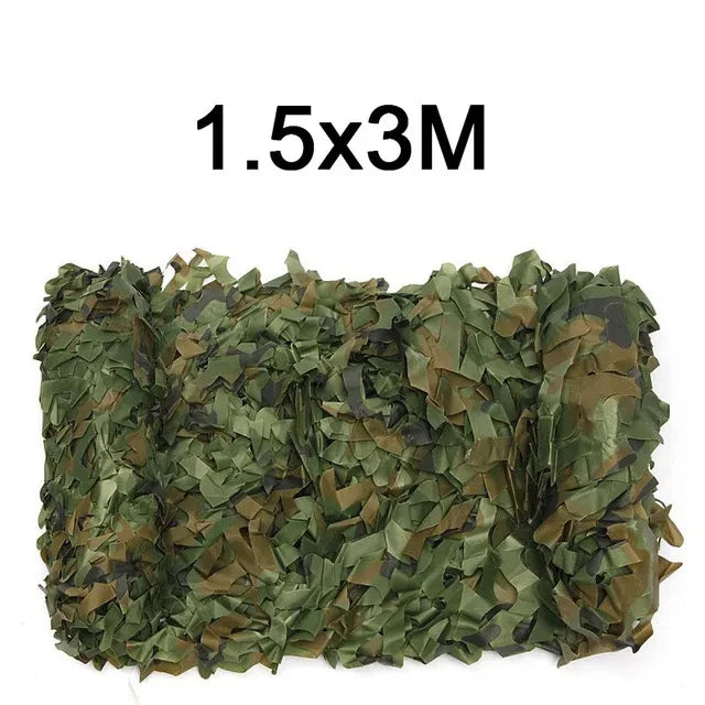 Oxford Polyester Camouflage Netting - 1.5m Wide Camo Net for Hunting, Shooting, Camping & Outdoor Concealment