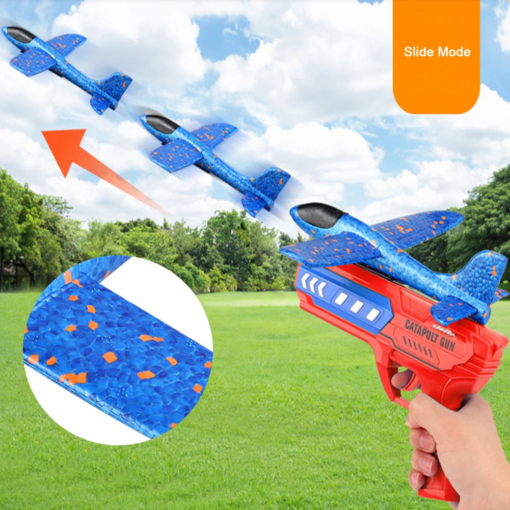 Professional Airplane Launcher Toys for Children - Foam Ejection Aircraft with Non-Slip Catapult Design - Available With/Without LED Lights for Kids 6+