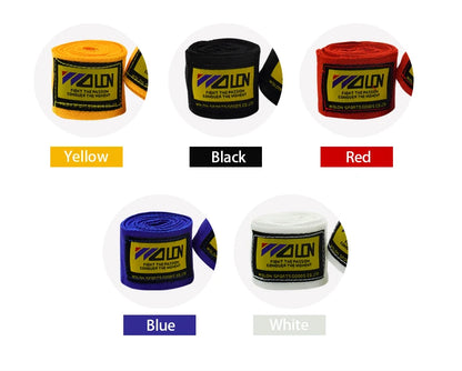 Cotton Boxing Hand Wraps - 2-Pack, Multiple Lengths (1.5M/2M/3M/5M) for MMA, Muay Thai, Kickboxing & Martial Arts Training