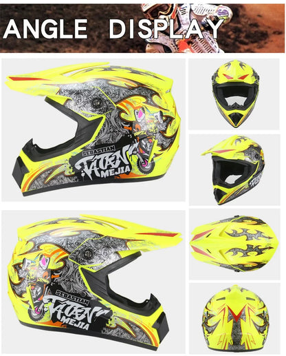 Full Face Motocross Helmet - Off-Road Downhill AM DH Cross Capacete - Free Shipping + 3 Free Gifts