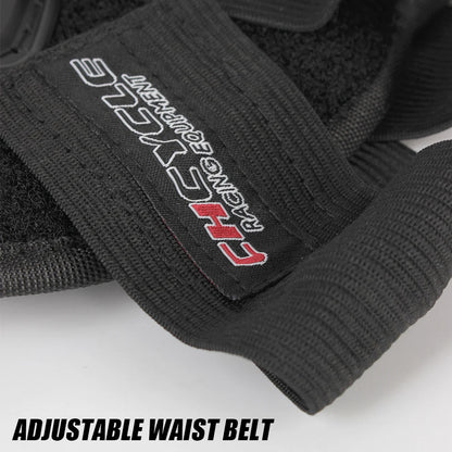 Motorcycle Body Armor Vest - PE Shell Chest & Back Protector with Reflective Tape for Motocross, Skiing & Skating