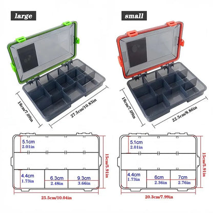 Premium Large Capacity Fishing Tackle Storage Box - Complete Fishing Accessories Organizer with Hook, Lure & Bait Compartments for Carp Fishing Equipment