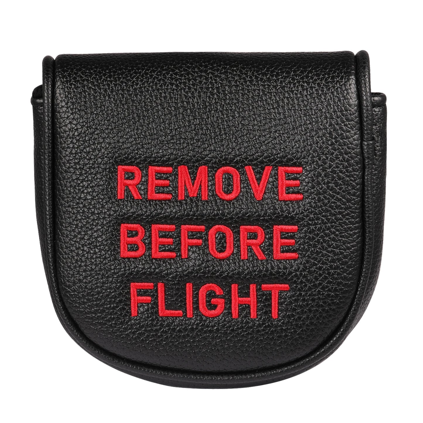 "Remove Before Flight" Golf Club Headcover - Premium Synthetic Leather Protection for Driver, Putter & Woods