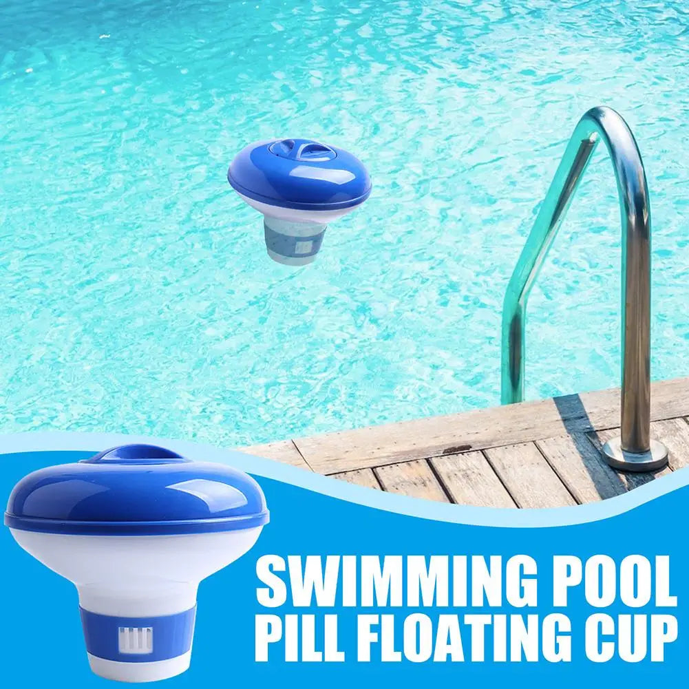 Automatic Pool Water Purifier - Floating Chlorine Dispenser for Swimming Pool Disinfection and Sterilization
